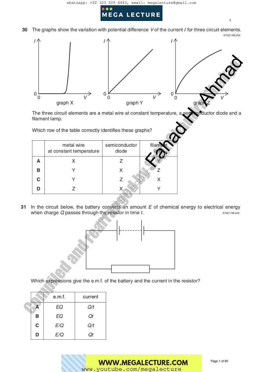 Page 1 of Electricity