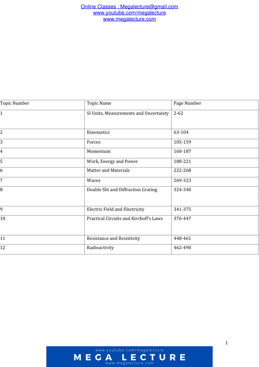 Page 2 of Physics Topical Questions — Questions