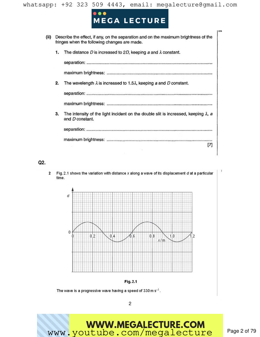 Page 2 of Waves — Questions