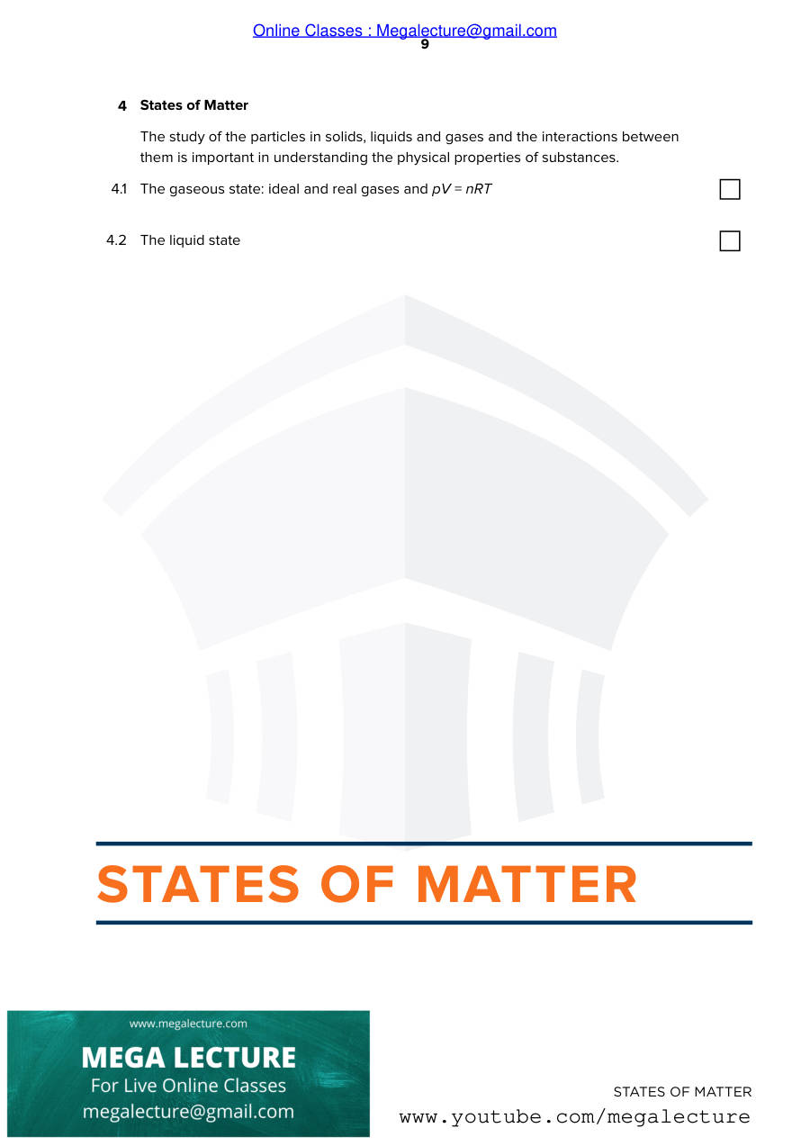 Page 1 of States Of Matter Notes