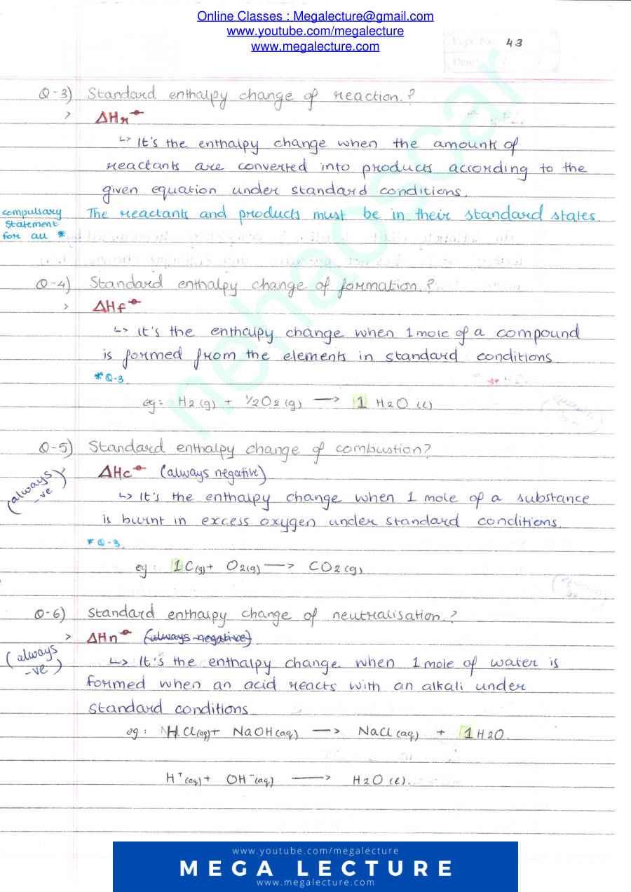 Page 2 of Enthalpy Changes