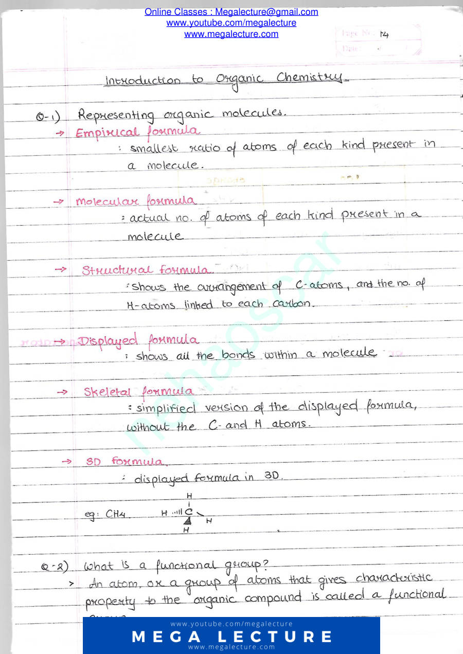 Page 1 of Intro To Organic Chem