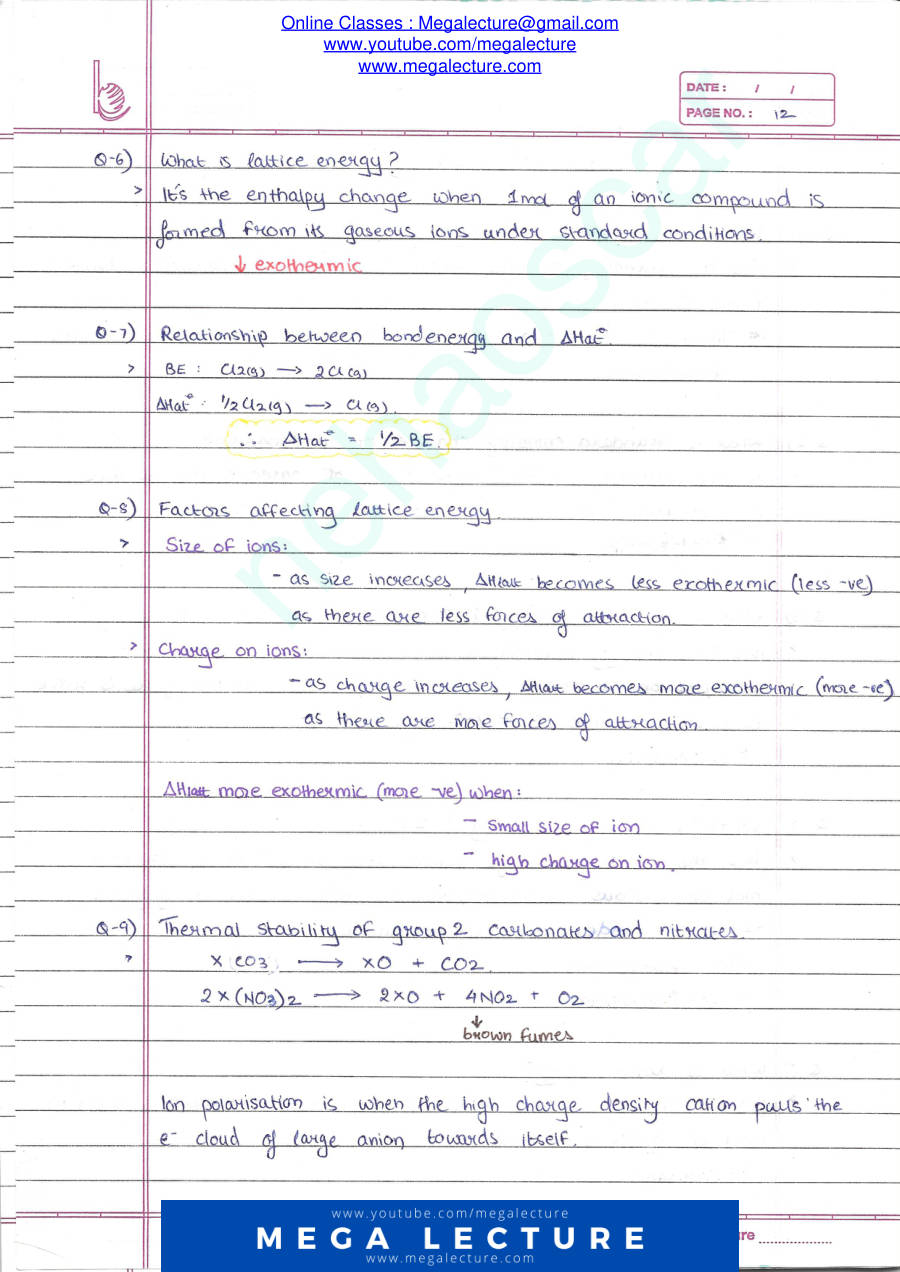 Page 2 of Lattice Energy