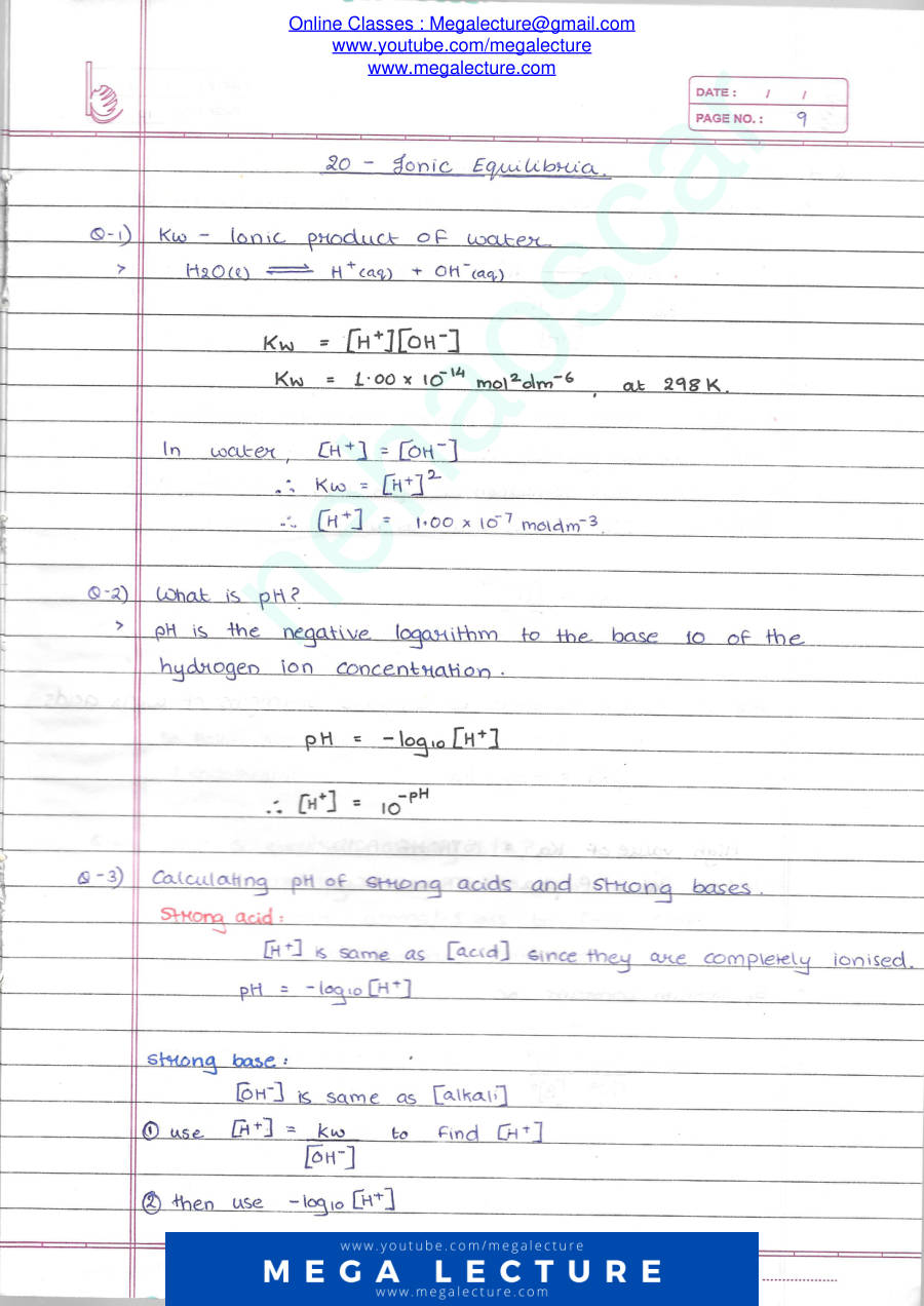 Page 1 of Ionic Equilibria