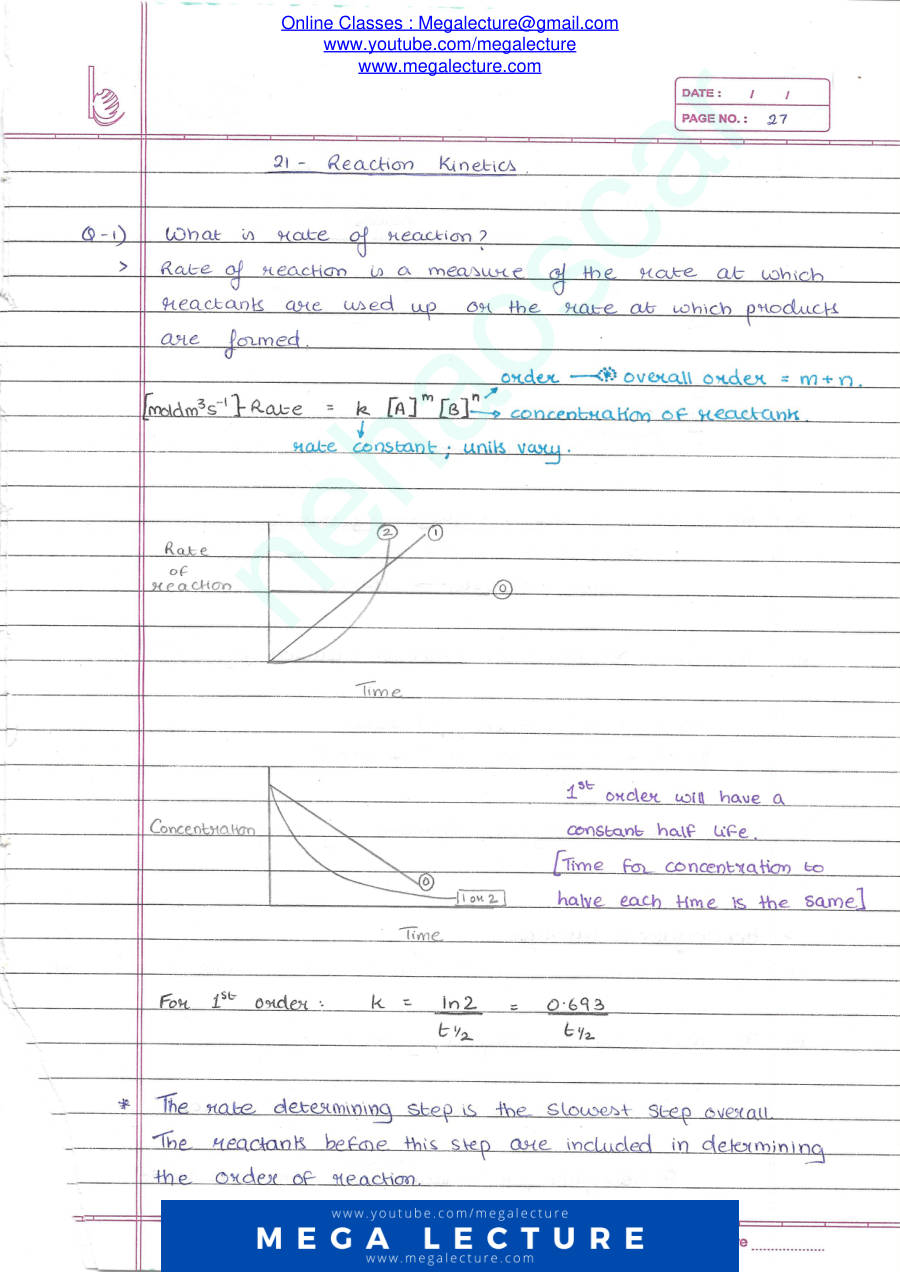 Page 1 of Reaction Kinetics