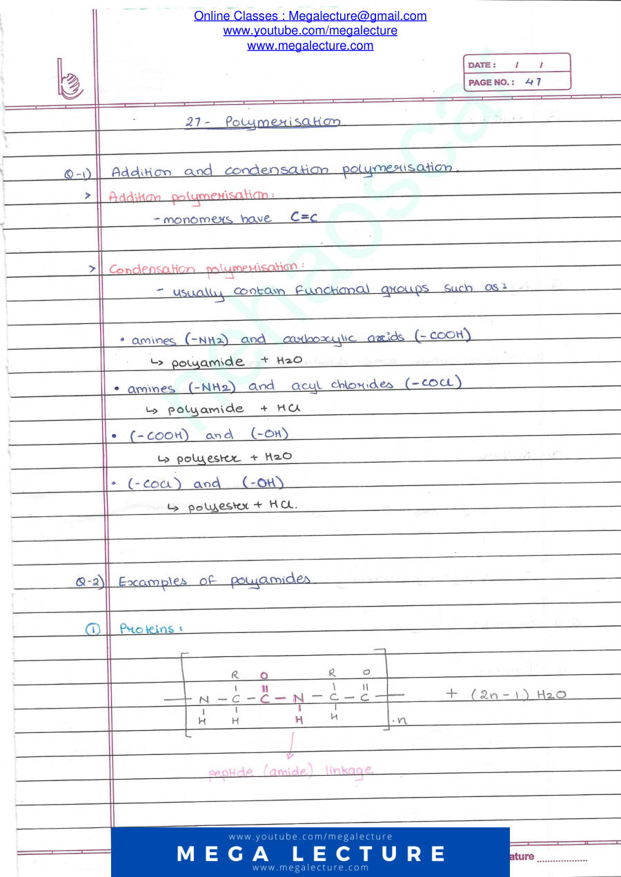Page 1 of Polymerisation