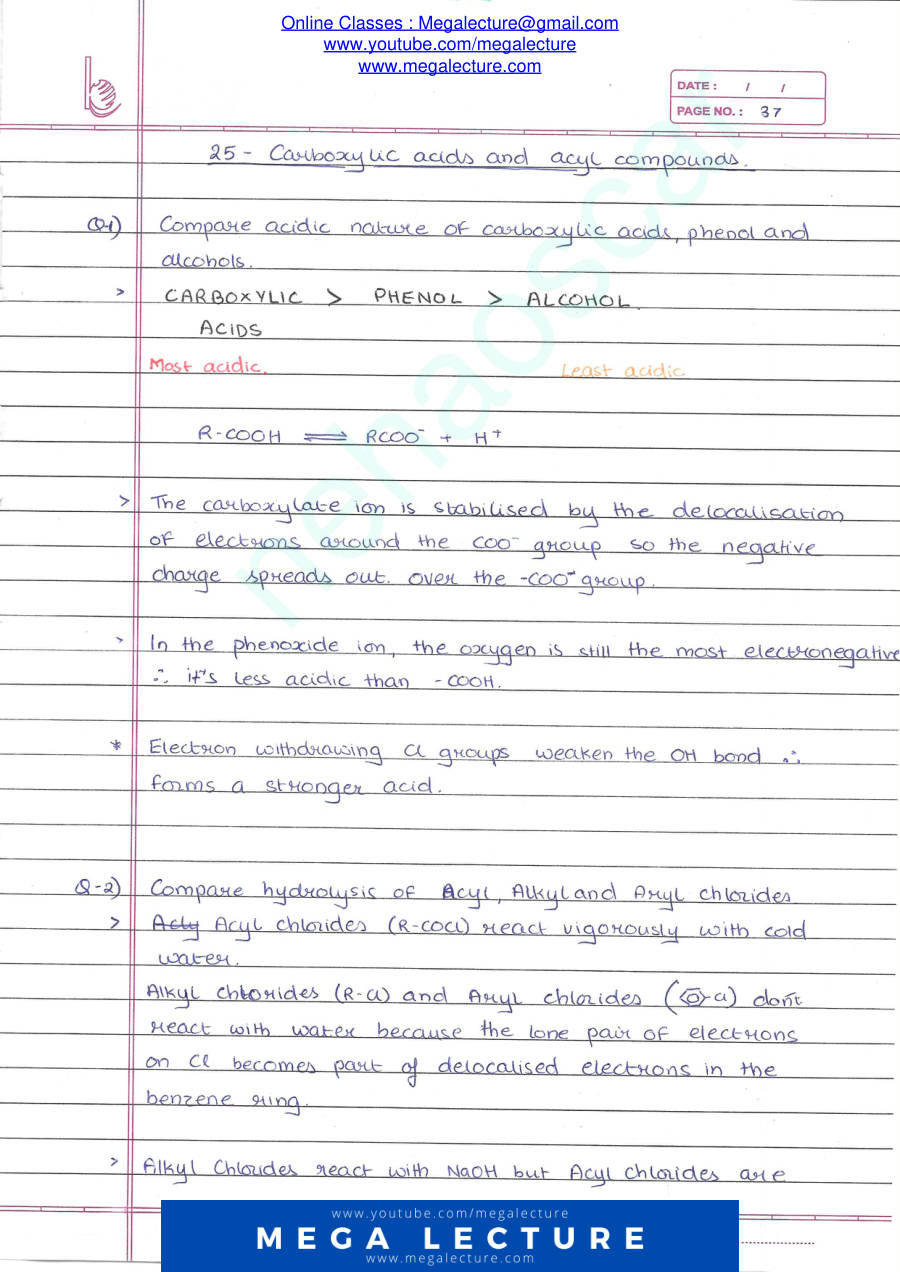 Page 1 of Carboxylic Acids And Acyl Compounds