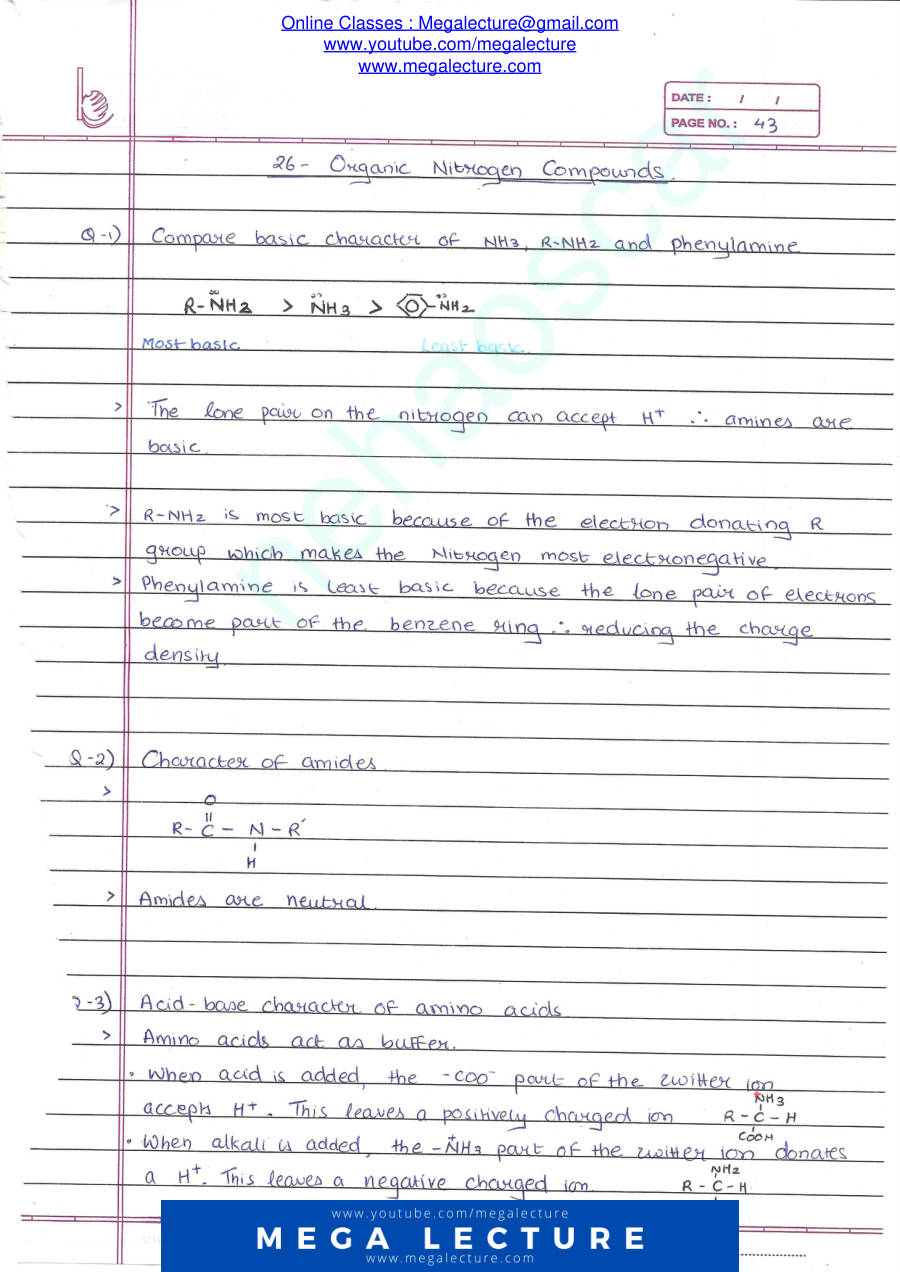 Page 1 of Organic Nitrogen Compounds