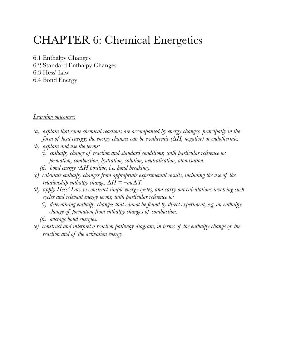 Page 1 of Chemical Energetics