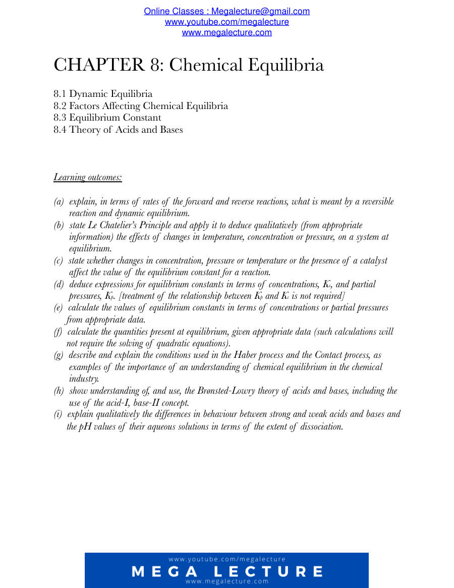 Page 1 of Chemical Equilibria