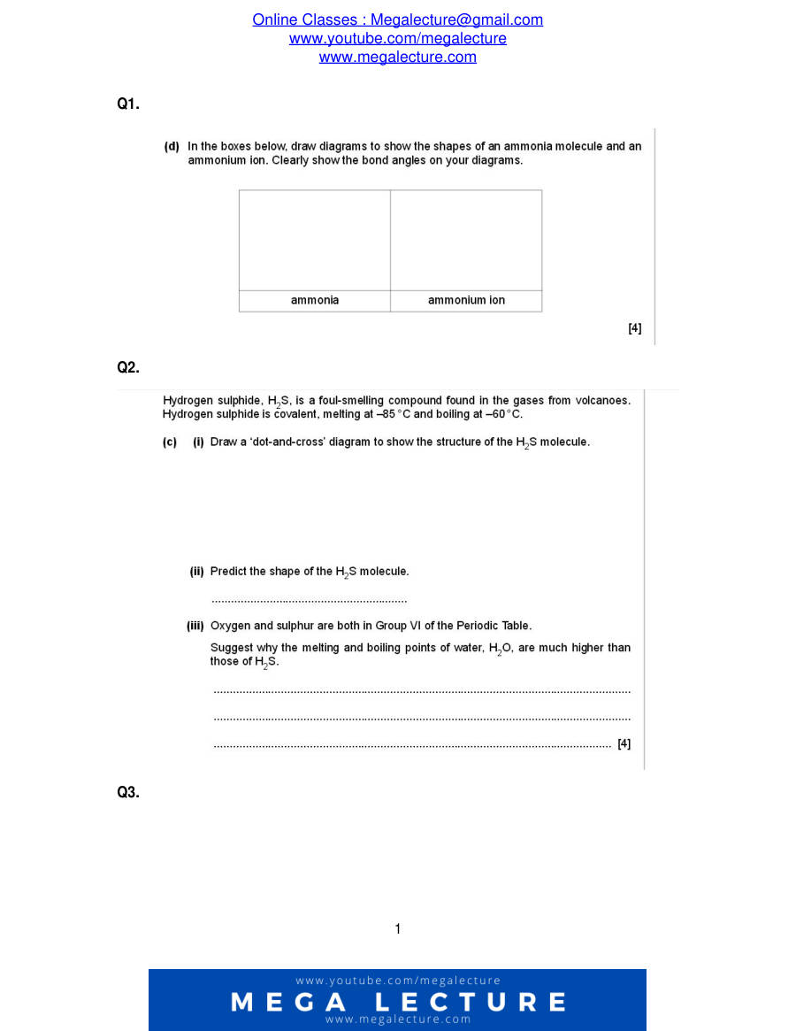Page 1 of Chemical Bonding Qp