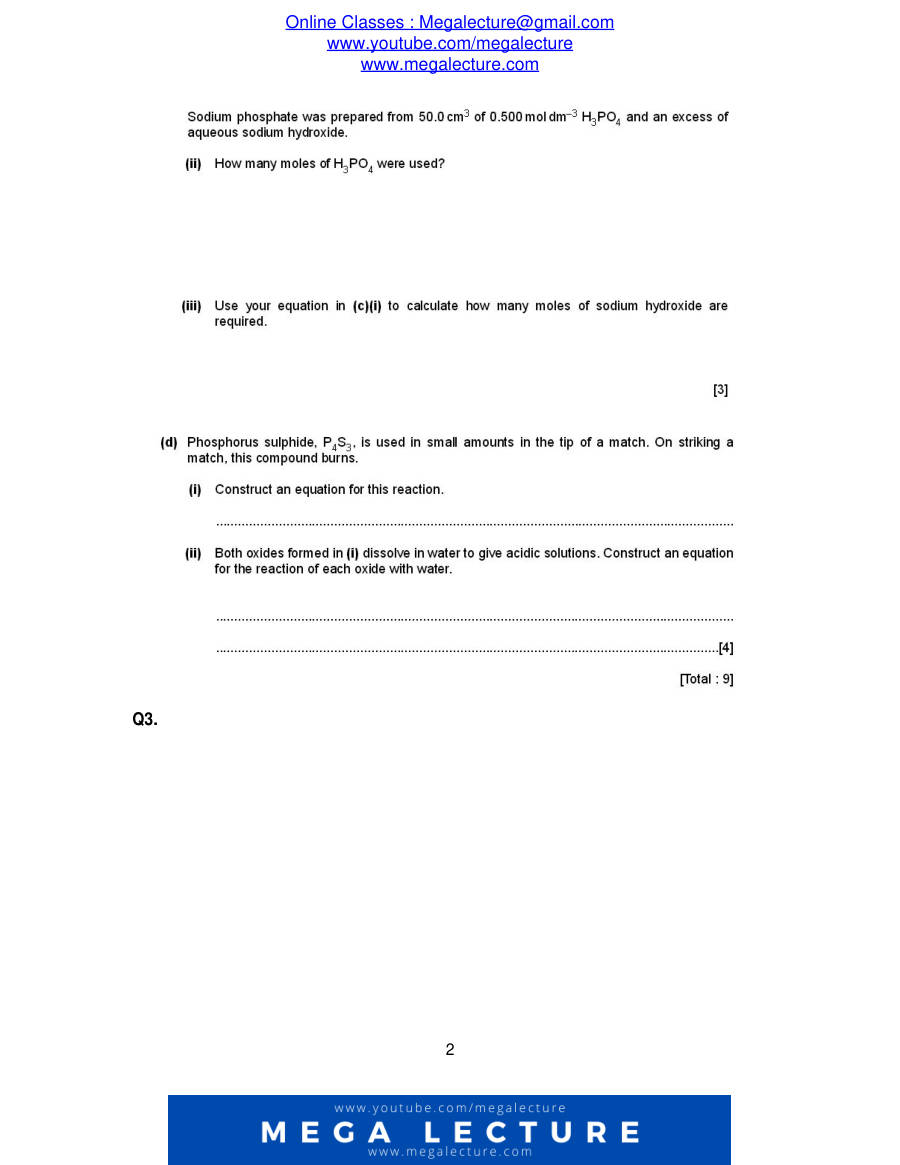 Page 2 of Moles — Questions