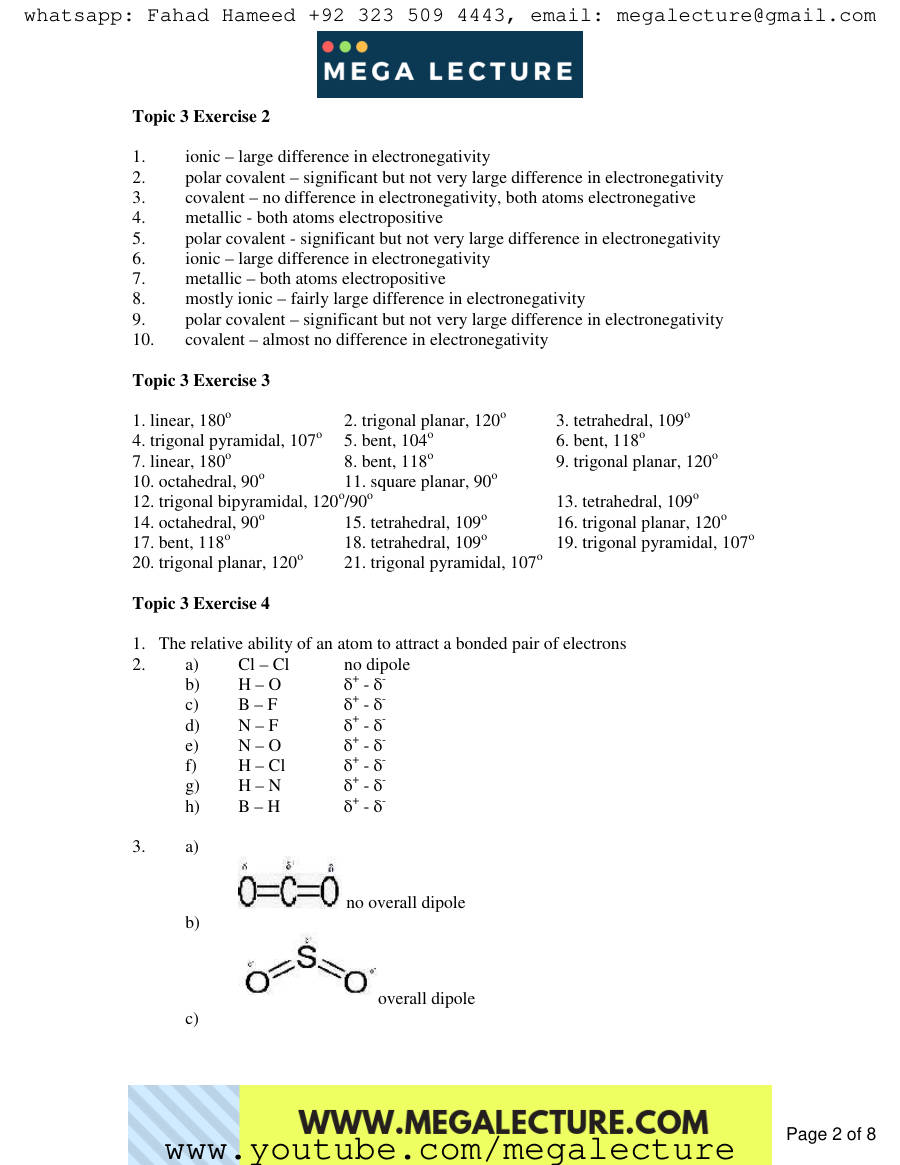 Page 2 of To Exercises — Answers