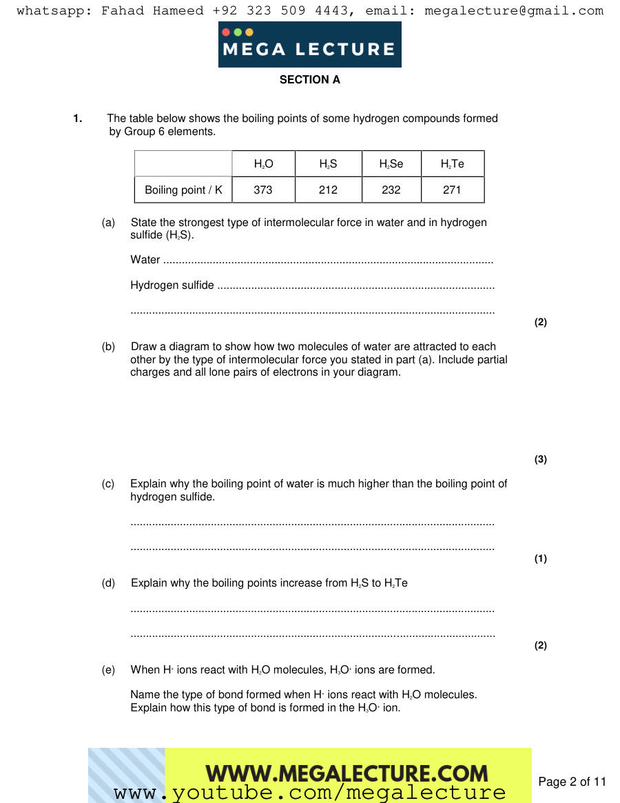 Page 2 of Notes — Worksheet