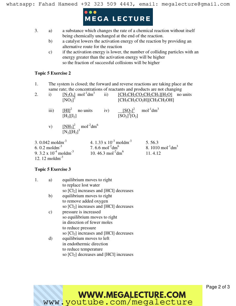 Page 2 of To Exercises — Answers