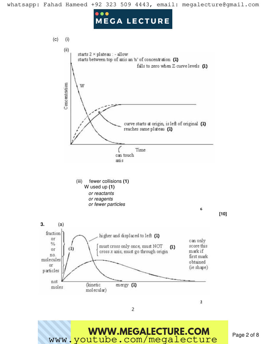 Page 2 of Notes — Marking scheme
