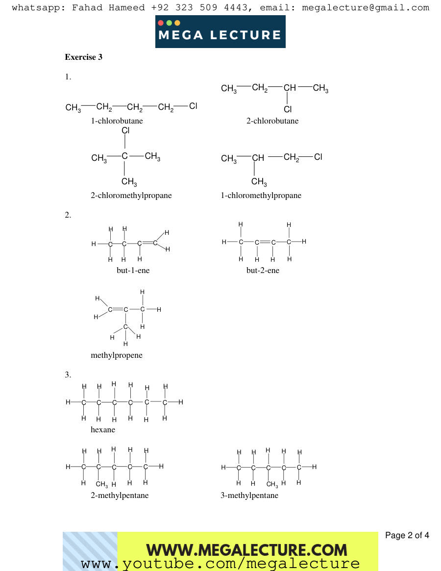 Page 2 of To Exercises 1 — Answers