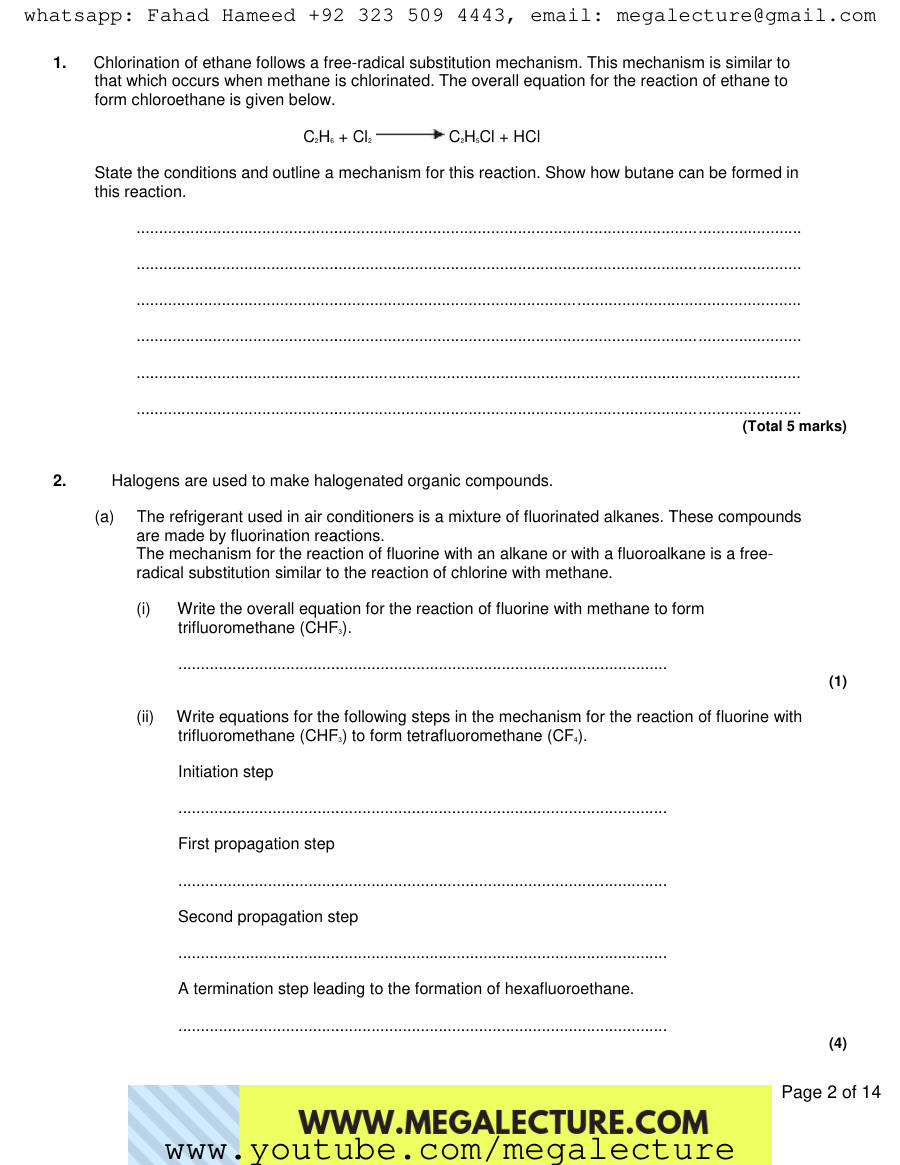 Page 2 of Notes — Worksheet