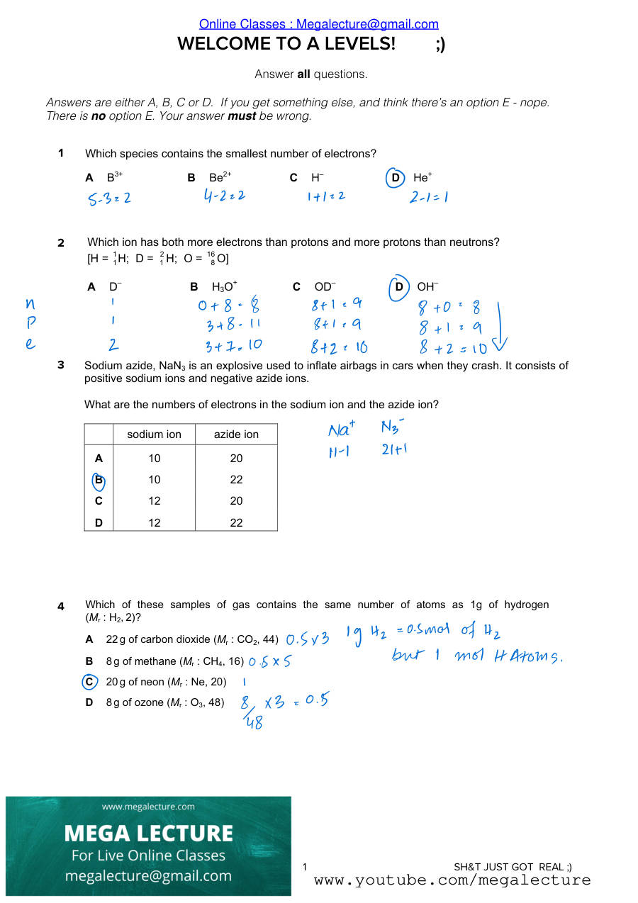 Page 1 of Ice Breaker 1 — Answers
