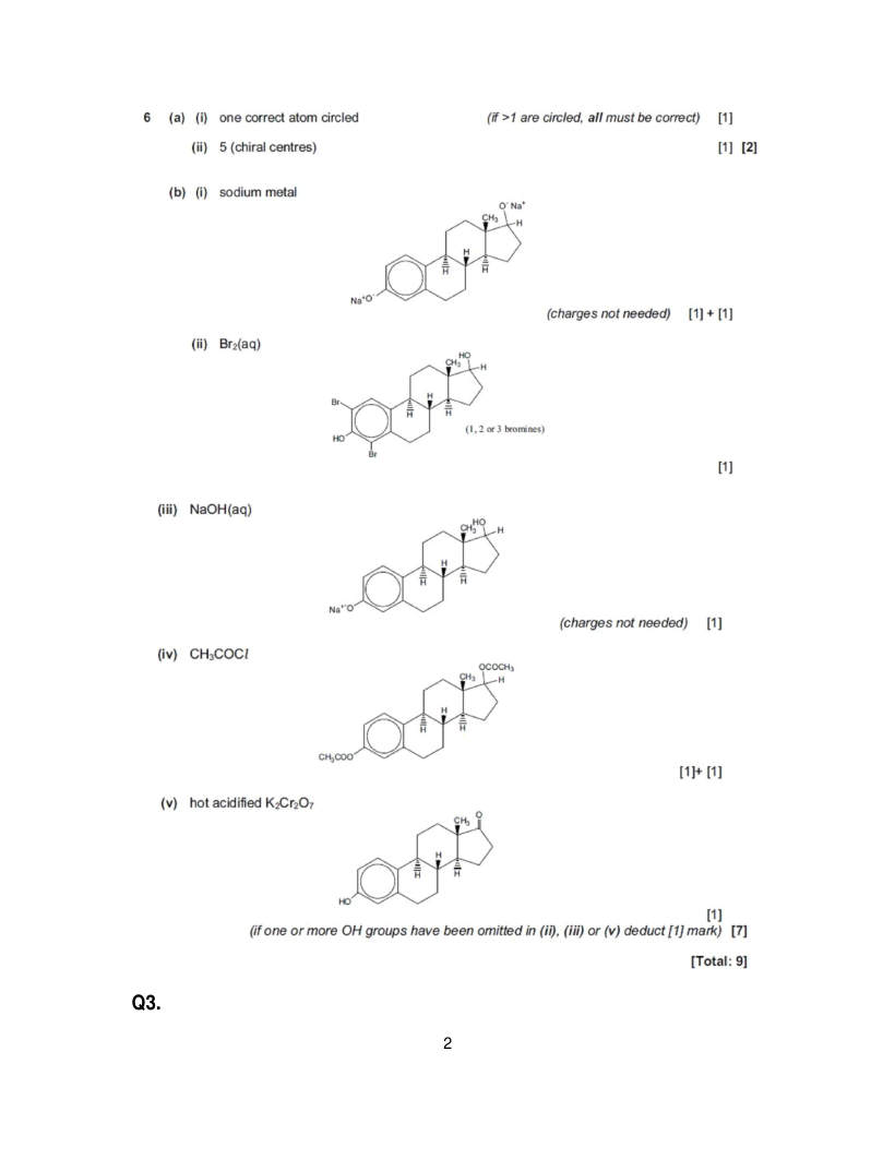 Page 2 of Marking scheme