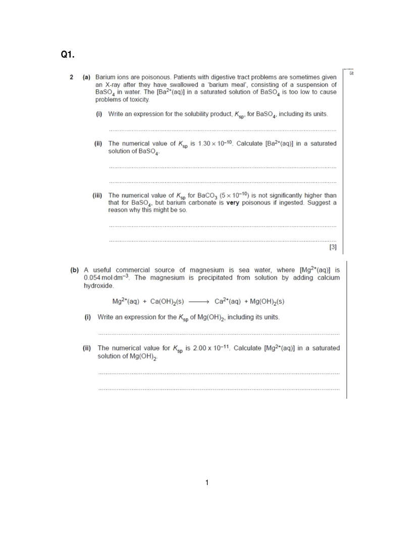 Page 1 of Worksheet