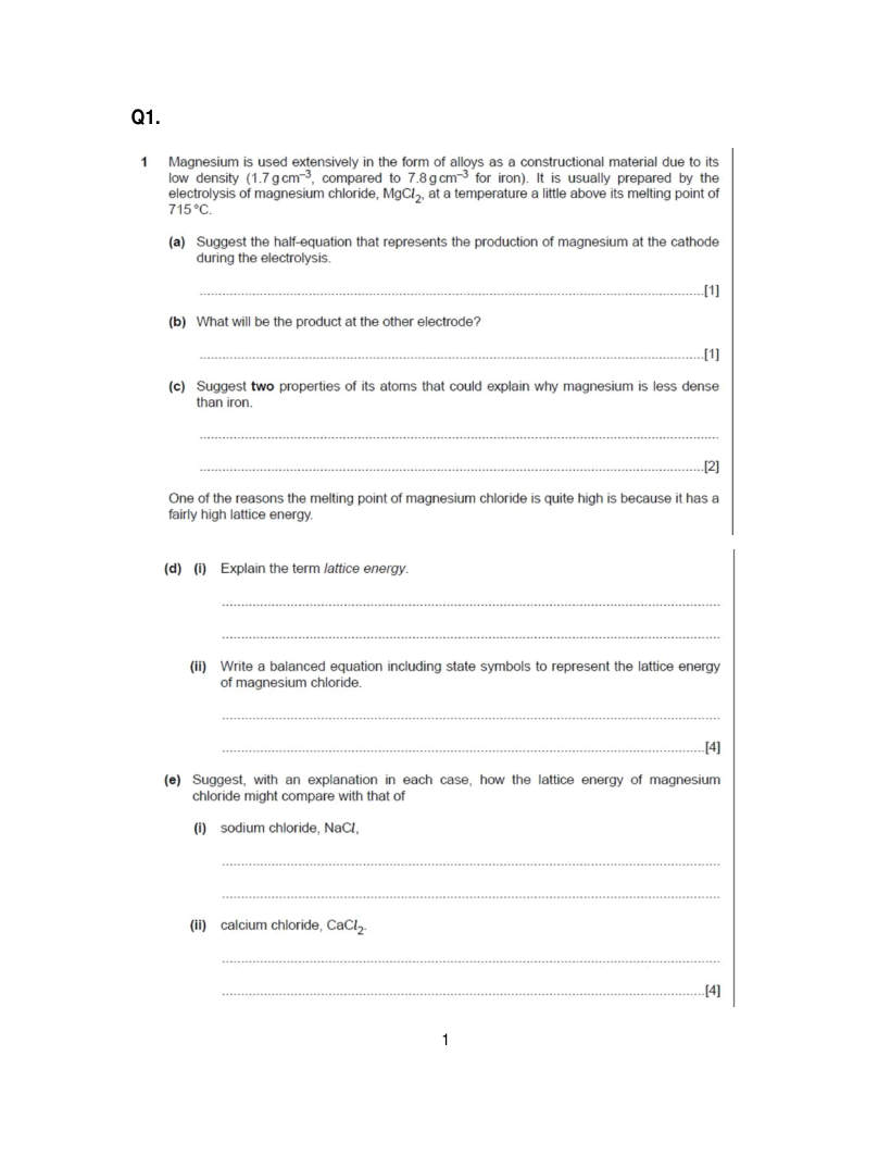 Page 1 of Worksheet