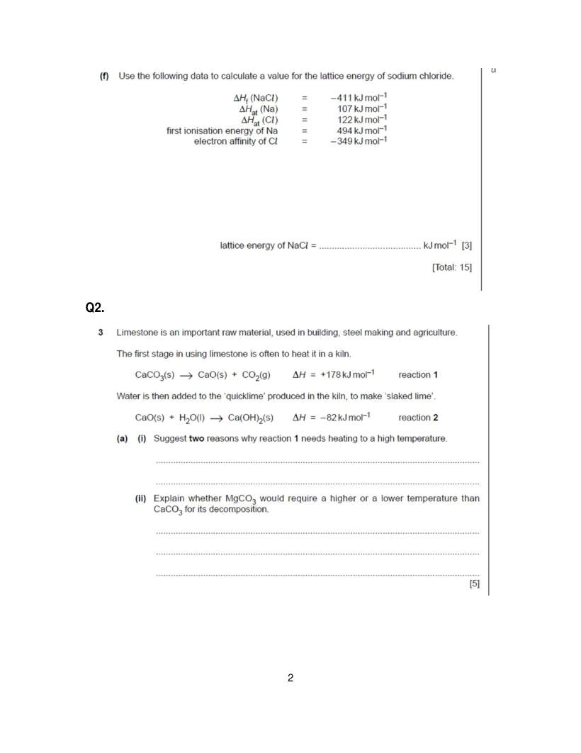 Page 2 of Worksheet