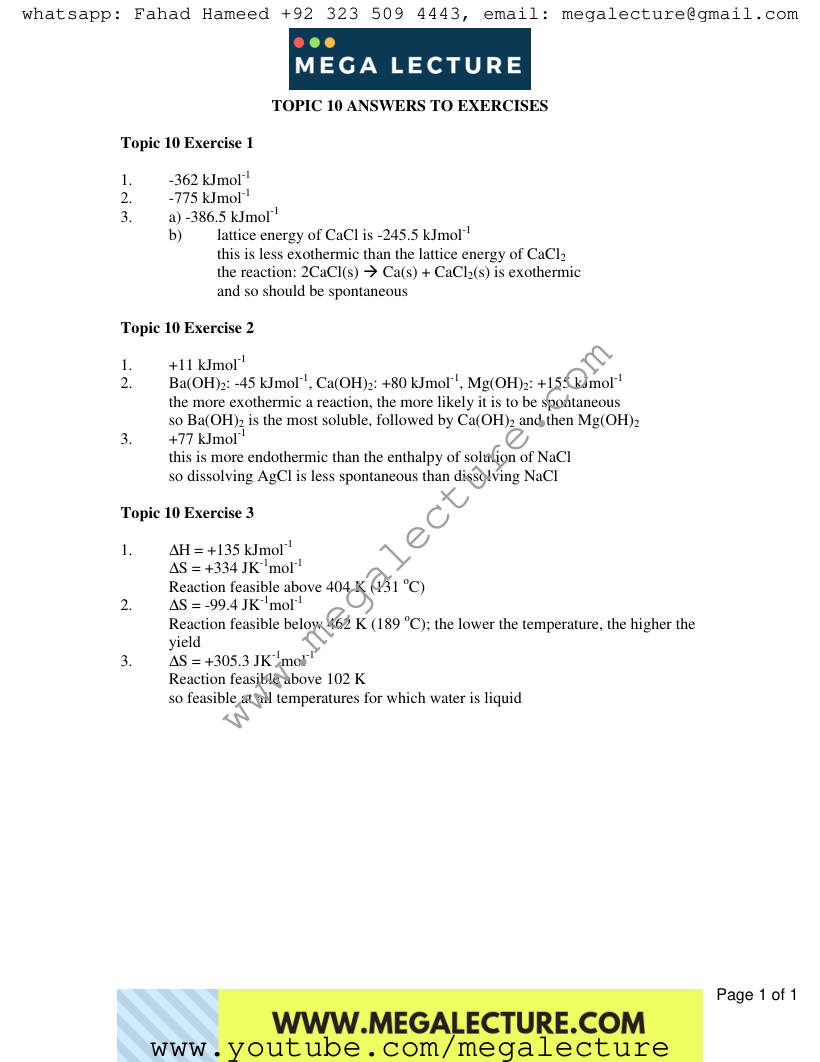 Page 1 of Answers
