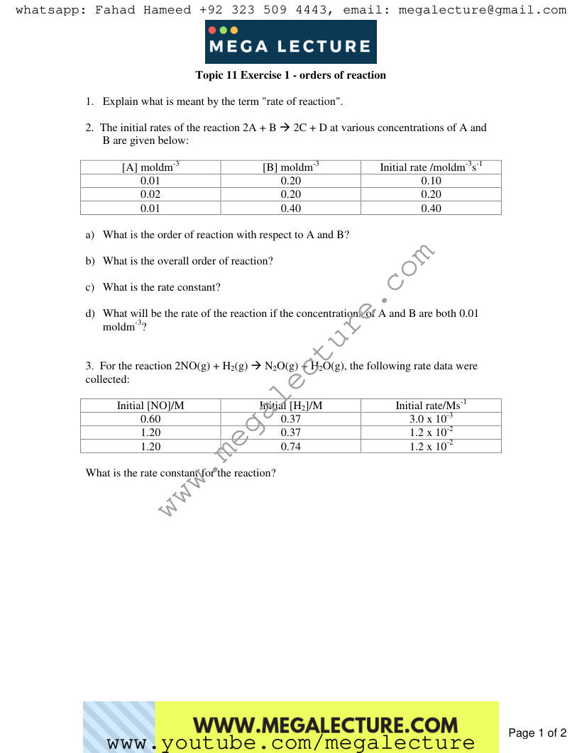 Page 1 of Exercise