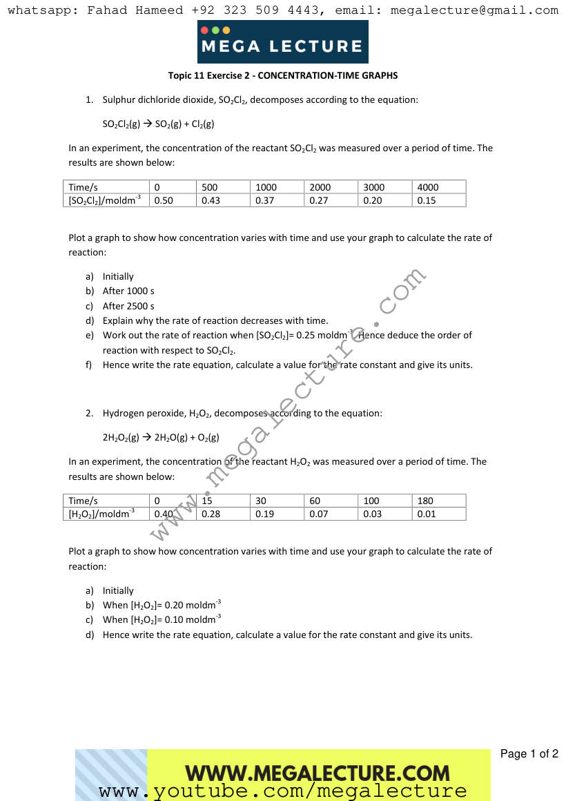 Page 1 of Exercise