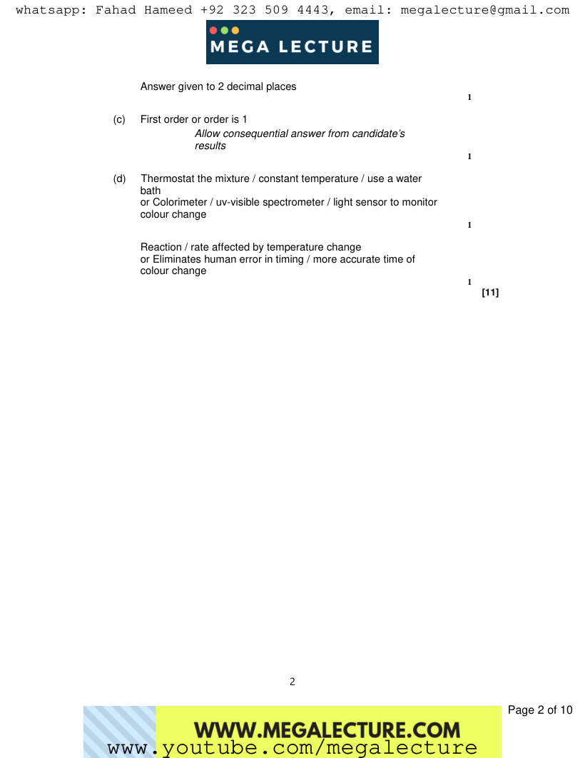Page 2 of Marking scheme