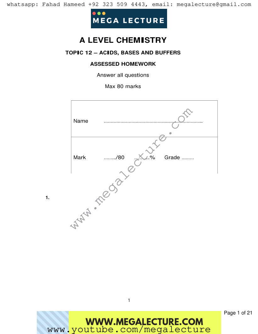 Page 1 of Worksheet