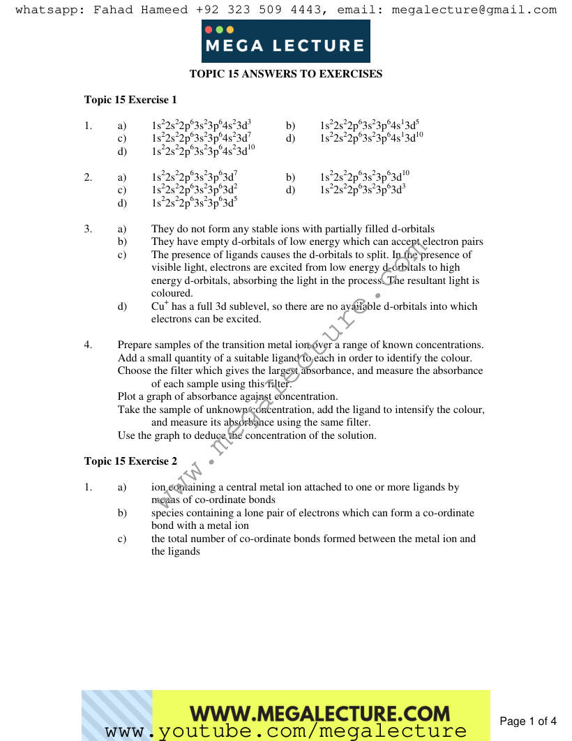 Page 1 of Answers