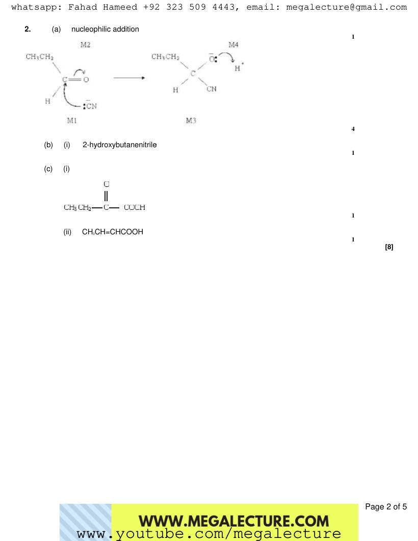 Page 2 of Marking scheme