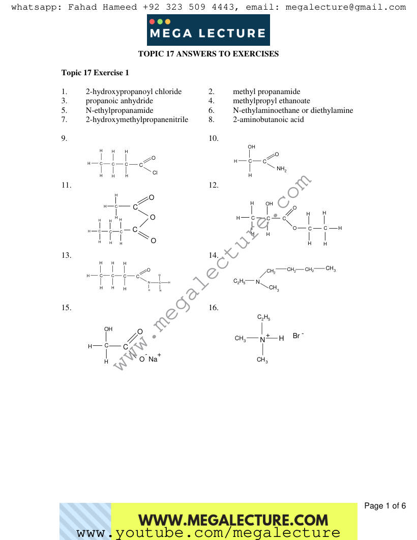 Page 1 of Answers