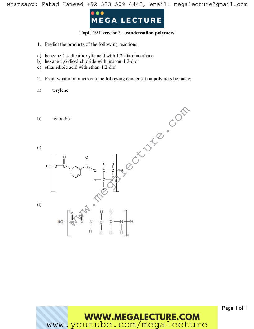 Page 1 of Exercise