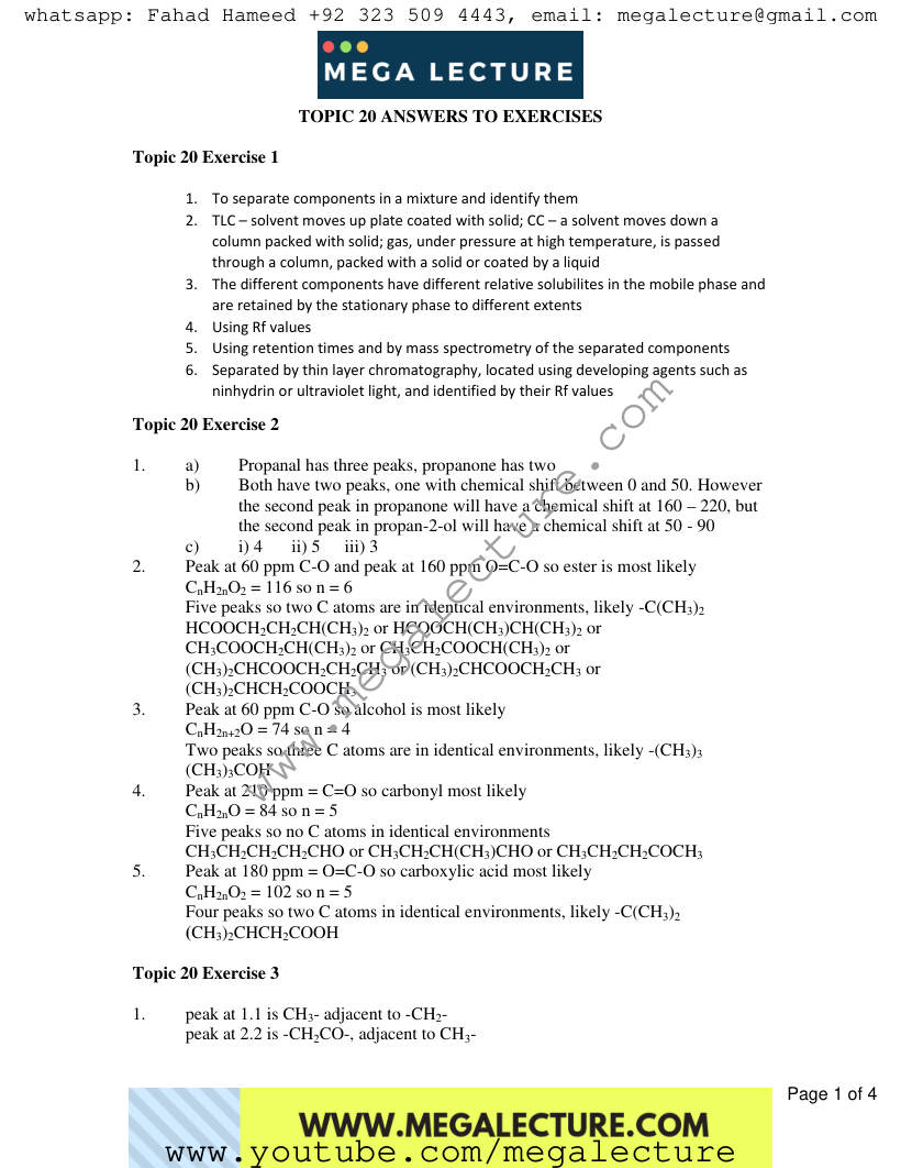 Page 1 of Answers