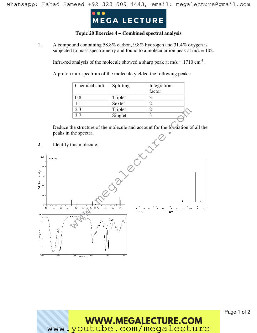 Page 1 of Exercise